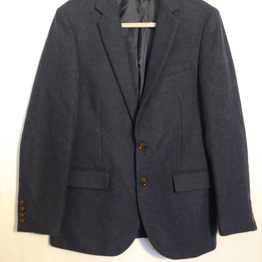 J. Crew Thompson Suit jacket in Tweed/Wool Blue 38S